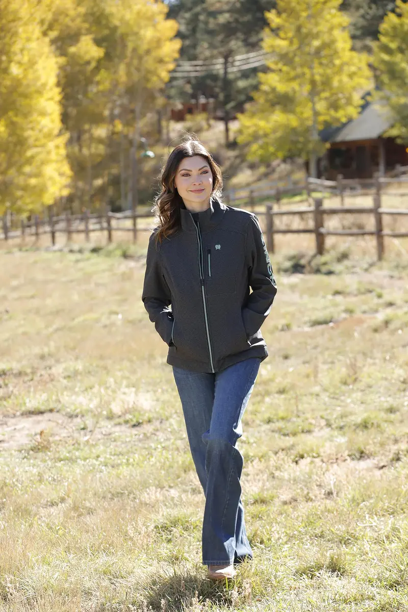Cinch Women's Black And Teal Concealed Carry Jacket 1