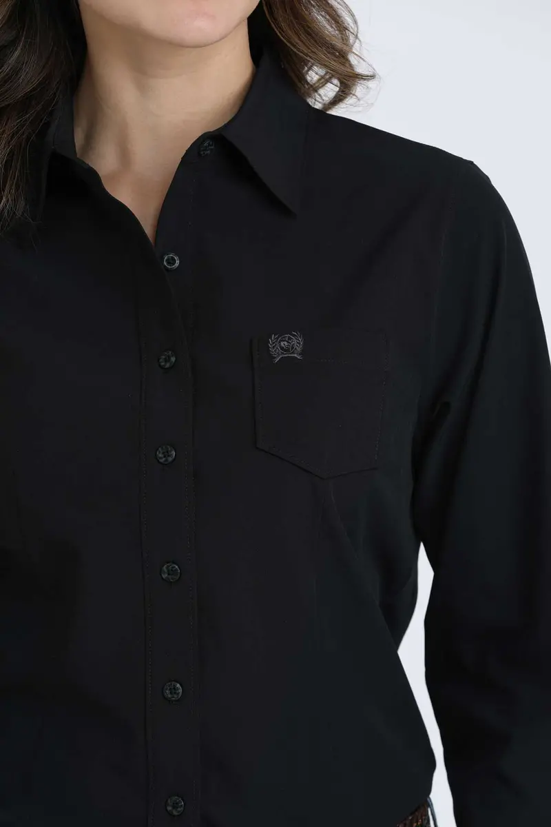 Cinch Women's Black Arenaflex Button Down Shirt 5