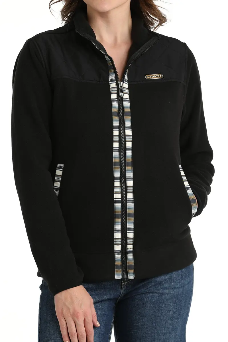 Cinch Women's Black Fleece Jacket 2
