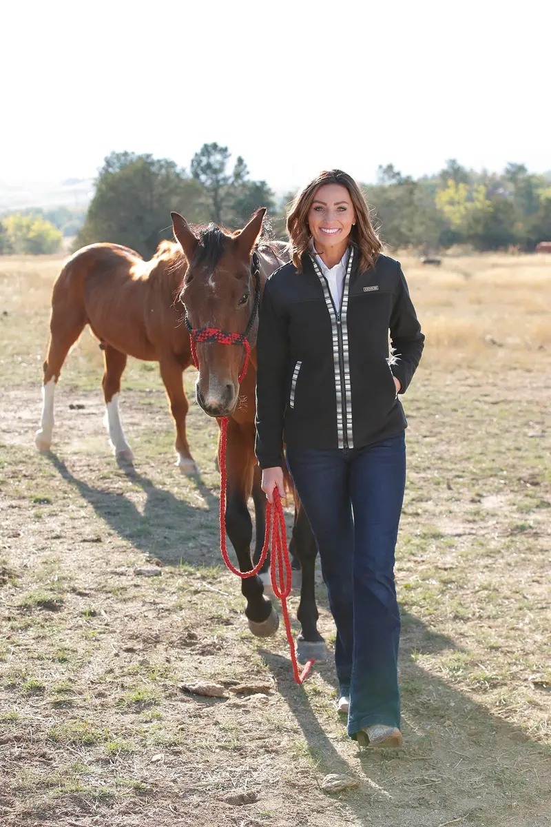 Cinch Women's Black Fleece Jacket 3