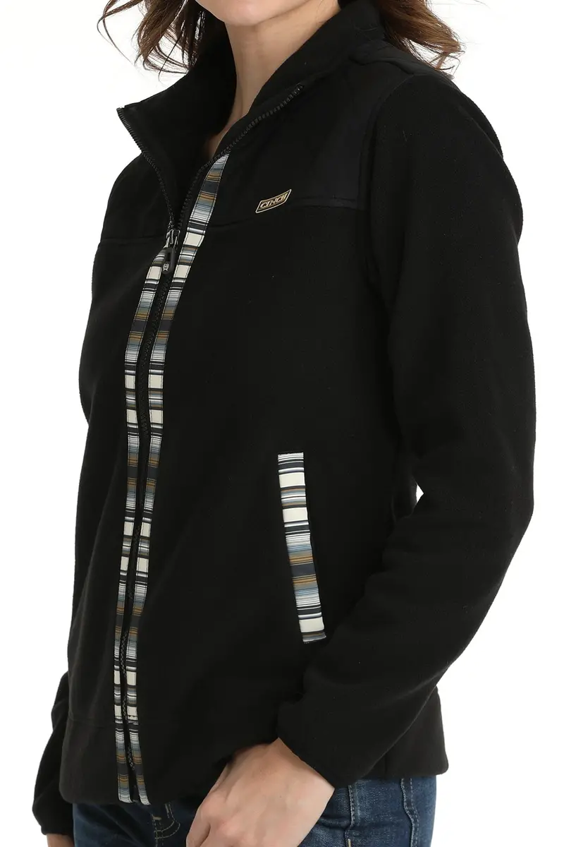 Cinch Women's Black Fleece Jacket 4