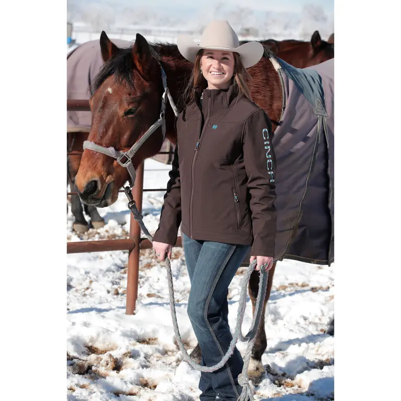 Cinch Women's Concealed Carry Brown Bonded Jacket 1