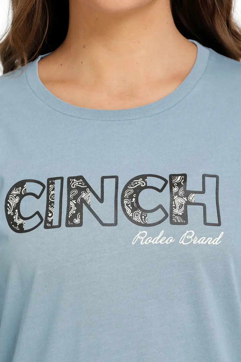 Cinch Women's Light Blue Long Sleeve Tee 5