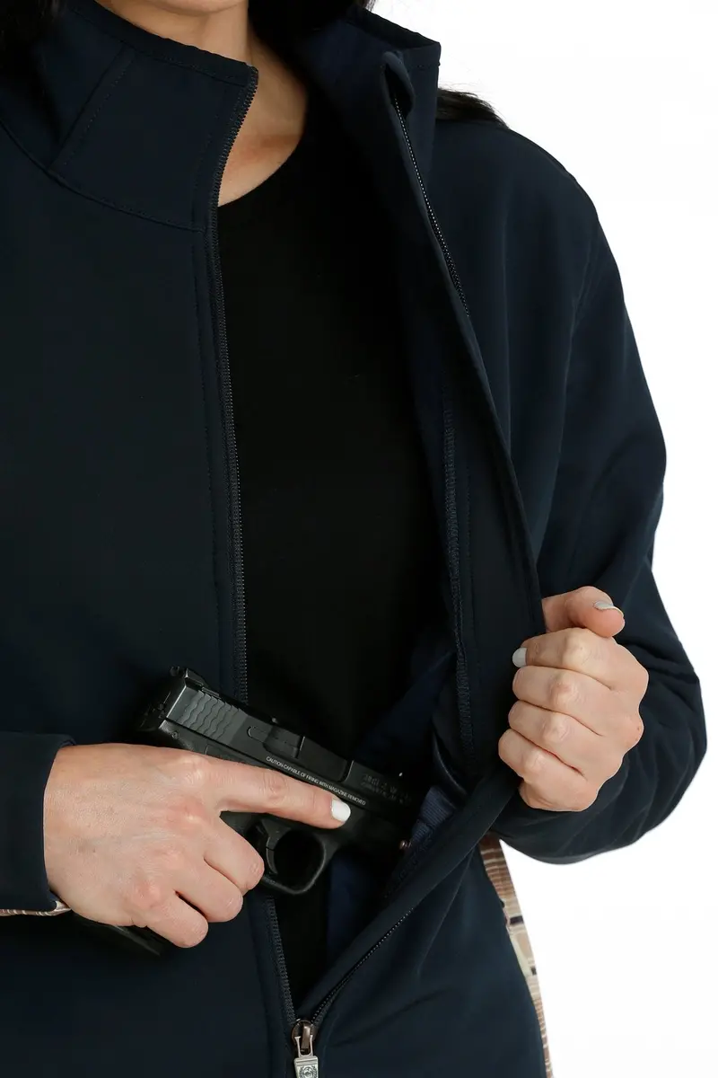 Cinch Women's Navy Concealed Carry Bonded Jacket 6