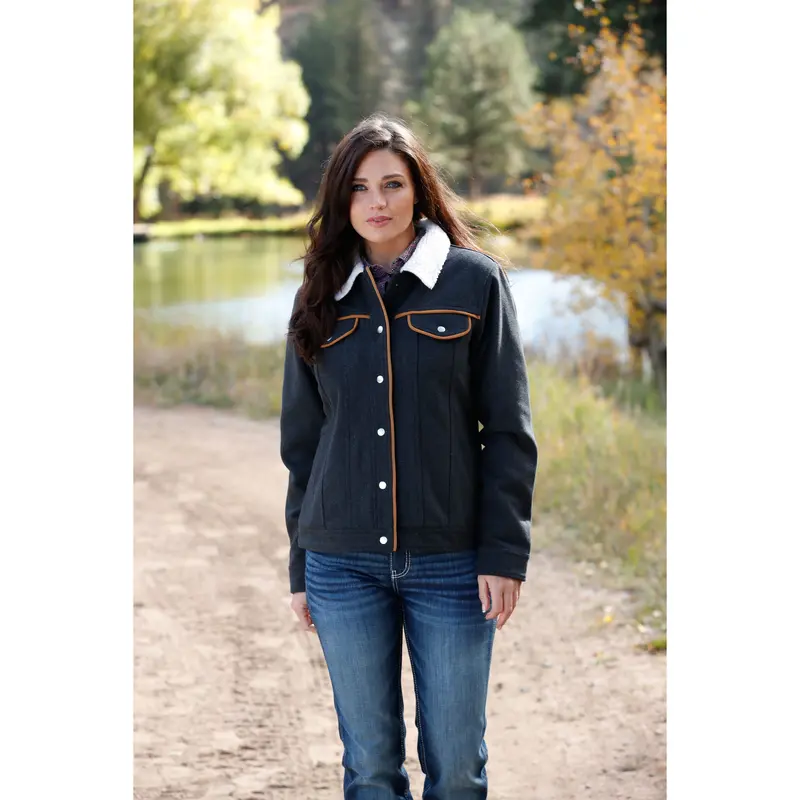Cinch Women's Navy Trucker Jacket 1