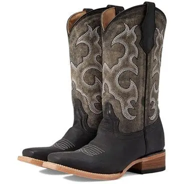 Circle G By Corral Kid's Black Embroidered Cowboy Boot 1