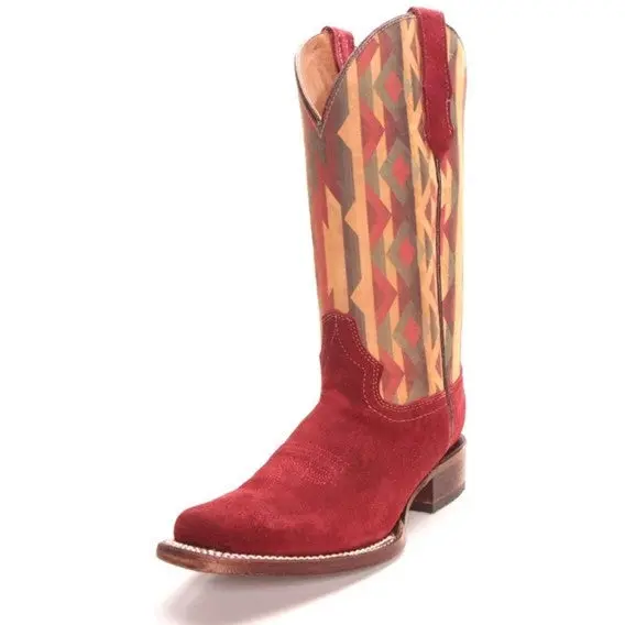 Circle G By Corral Women's Wine Aztec Print Cowboy Boot 1
