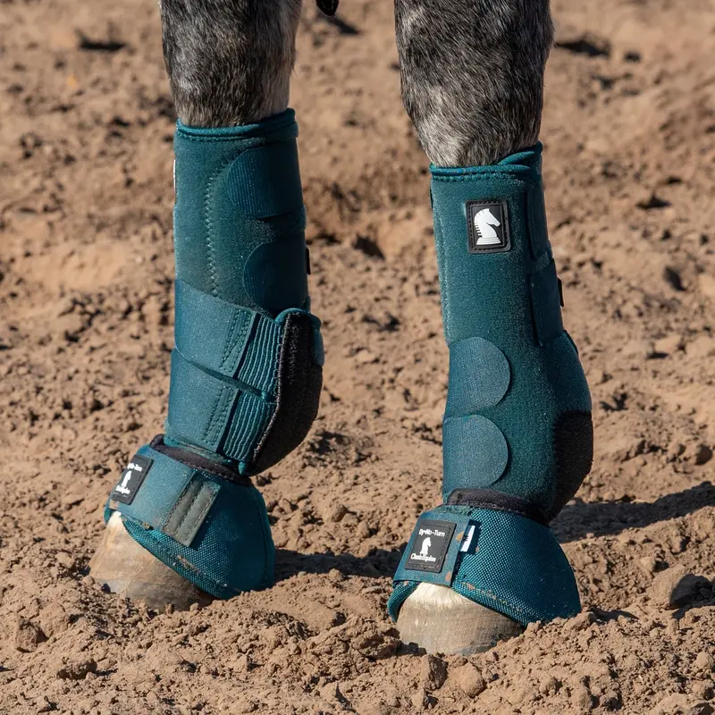 Classic Equine Dyno Turn Bell Boot-Dragonfly Green 2