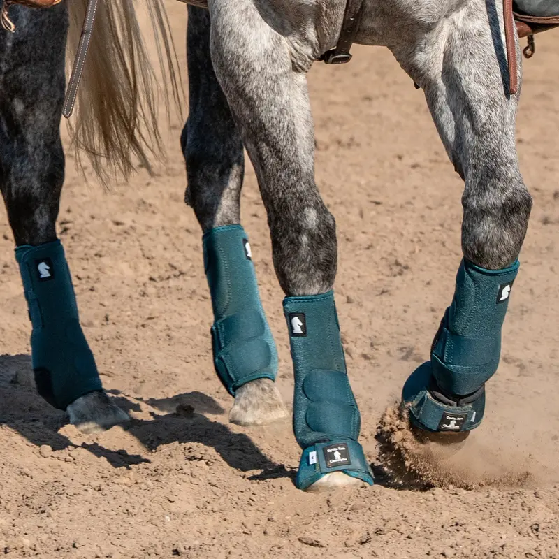 Classic Equine Dyno Turn Bell Boot-Dragonfly Green 3