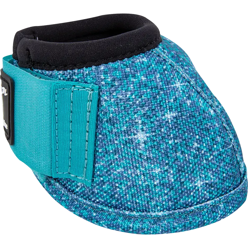 Classic Equine Dyno Turn Designer Line Bell Boot-Aqua Dazzle 2