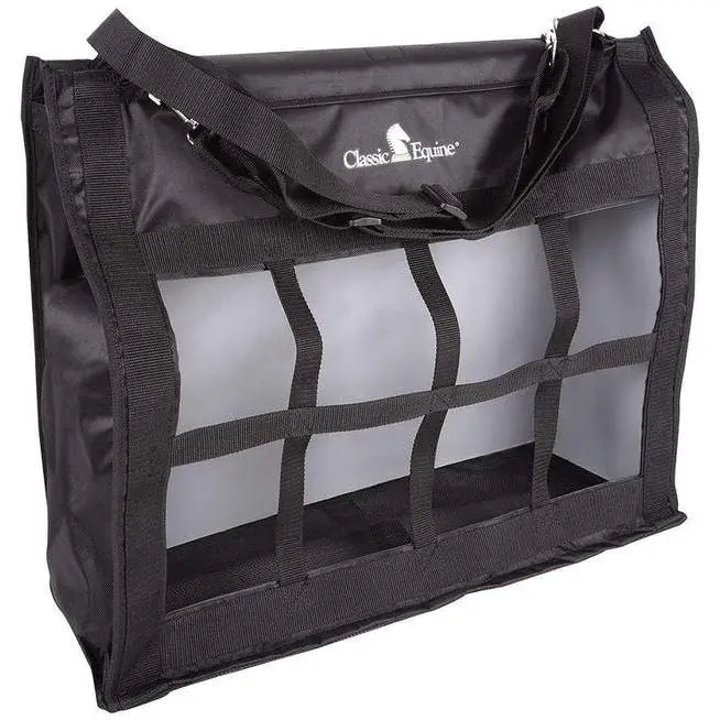 Classic Equine Top Load Hay Bag-Black 1