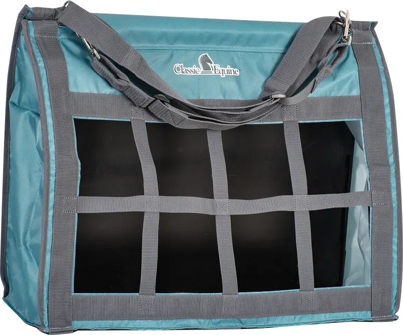Classic Equine Top Load Hay Bag-Light Teal 1