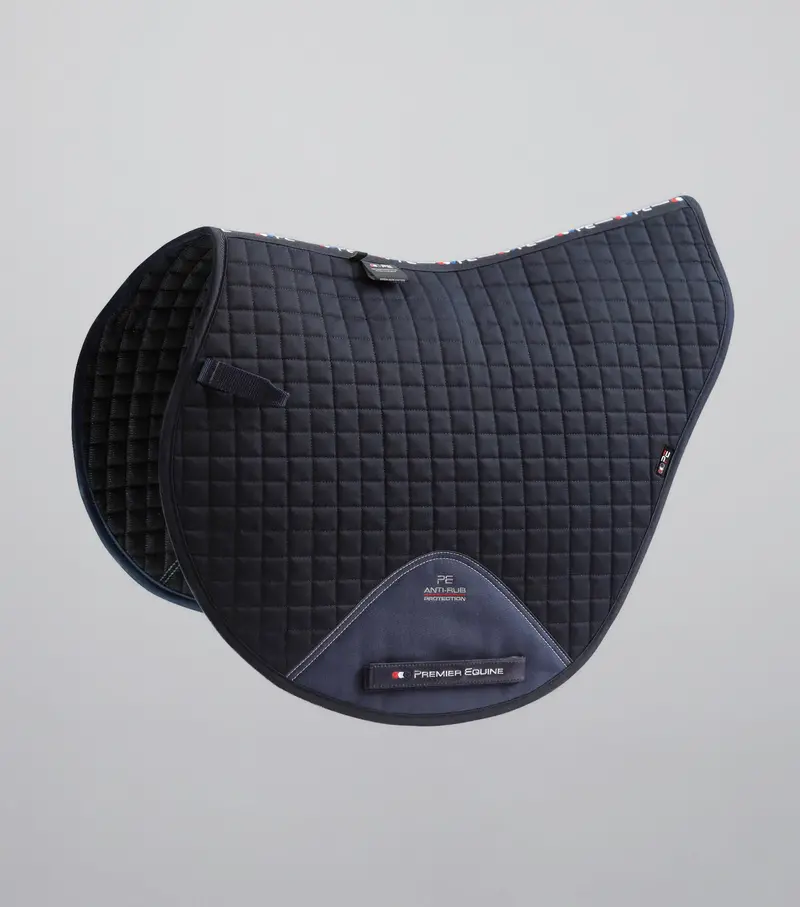 Close Contact Cotton Cross Country Saddle Pad Navy 1