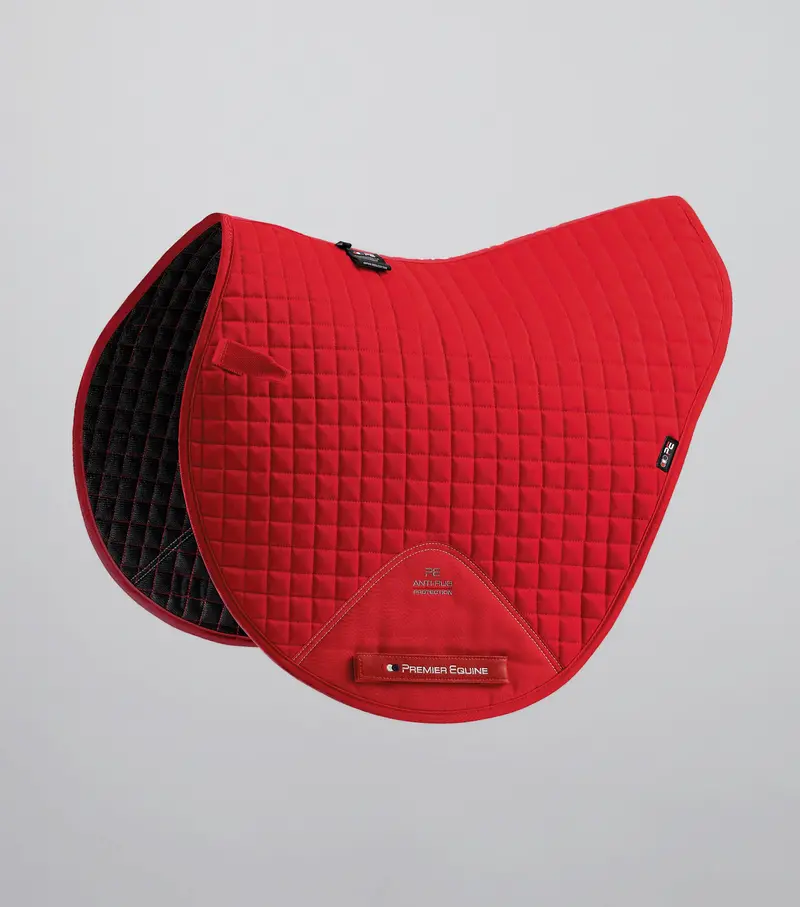 Close Contact Cotton Cross Country Saddle Pad Red 1
