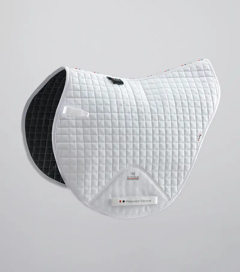 Close Contact Cotton Cross Country Saddle Pad White 1