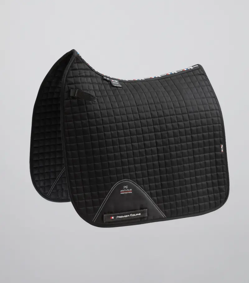 Close Contact Cotton Dressage Saddle Pad Black 1