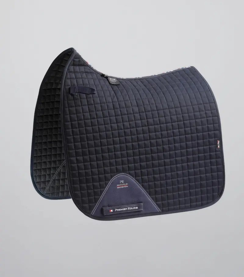 Close Contact Cotton Dressage Saddle Pad Navy 1