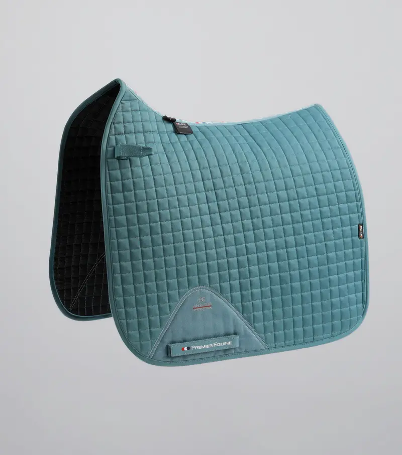 Close Contact Cotton Dressage Saddle Pad Turquoise 1