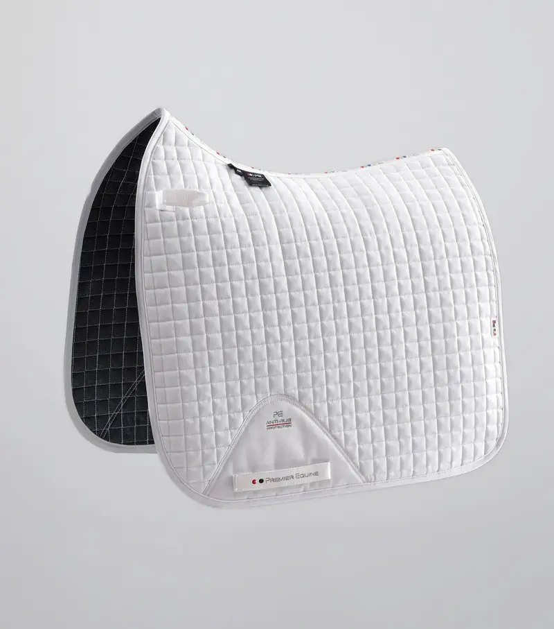 Close Contact Cotton Dressage Saddle Pad White 1