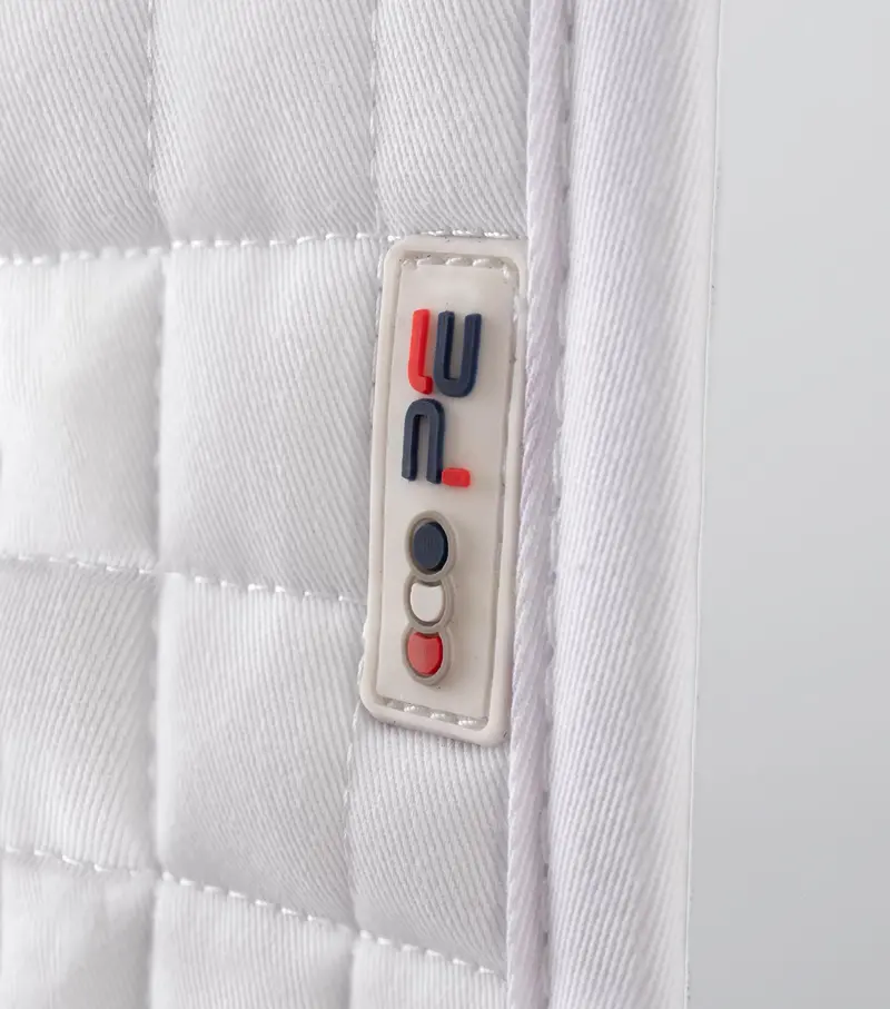 Close Contact Cotton Dressage Saddle Pad White 2