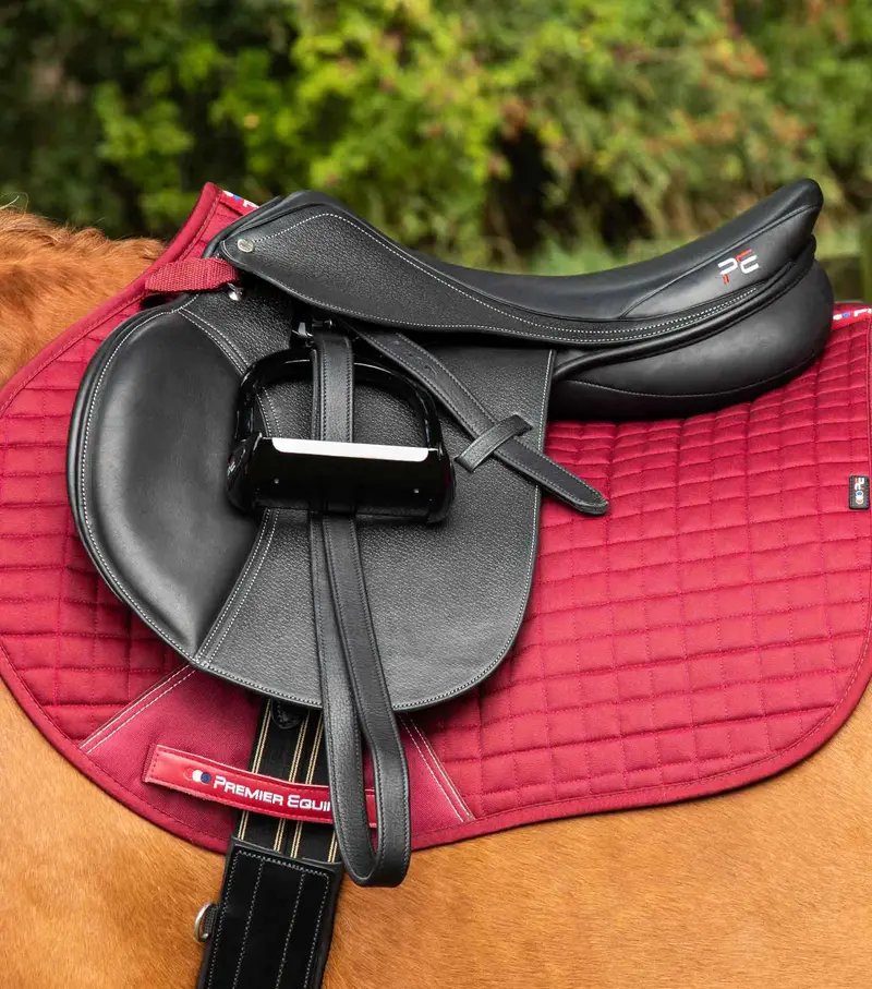 Close Contact Cotton Gp/Jump Saddle Pad Burgundy 2
