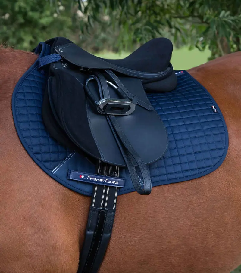 Close Contact Cotton Gp/Jump Saddle Pad Navy 2