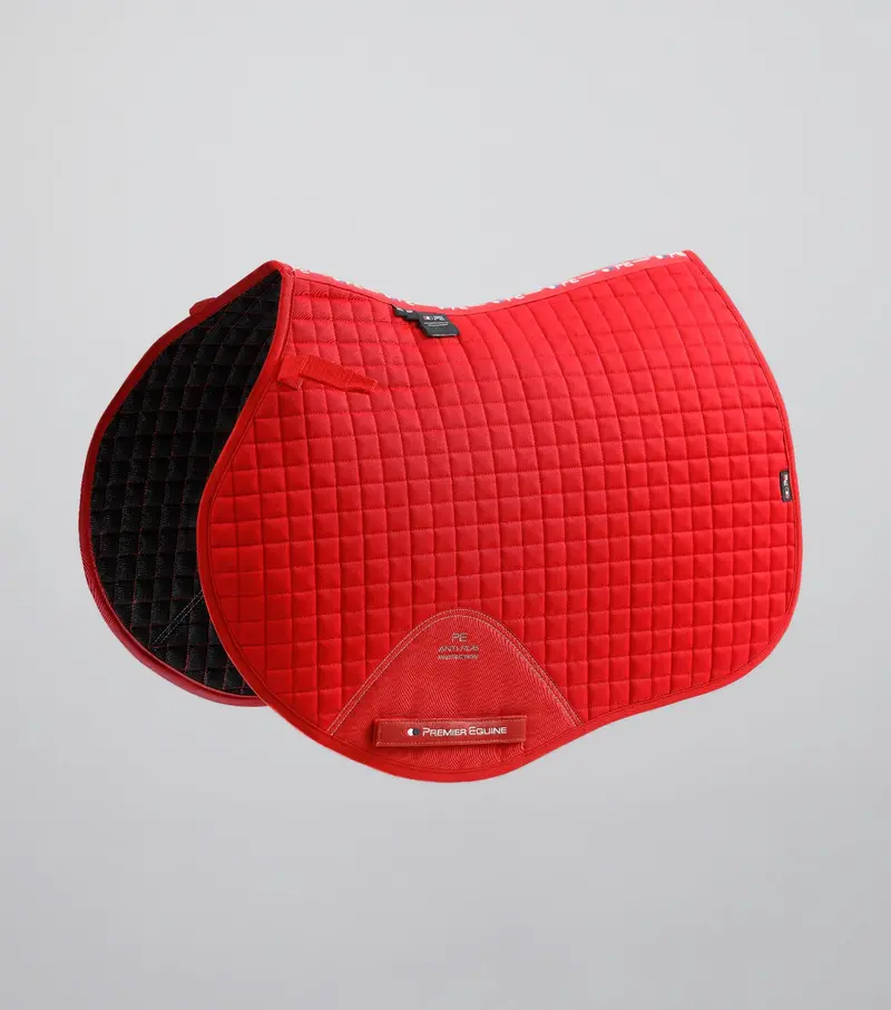 Close Contact Cotton Gp/Jump Saddle Pad Red 1