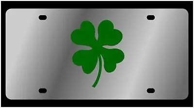 Clover Stainless Steel License Plate (Chrome) 1