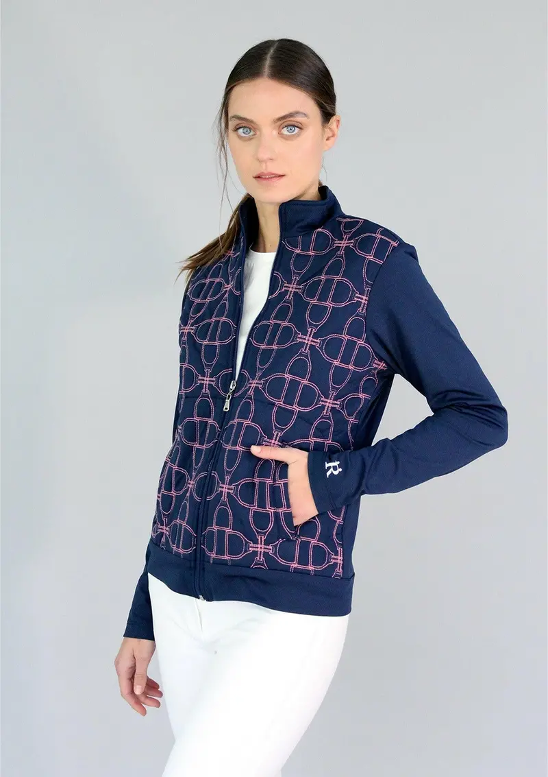Clover Zip Jacket | Navy 3