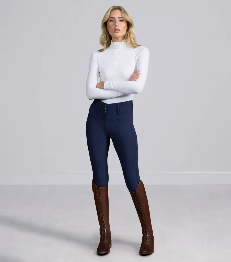 Coco Ii Womens Gel Full Seat Riding Breeches Navy 1
