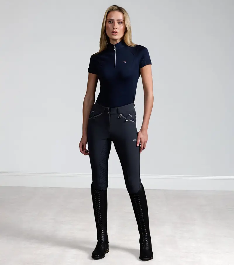 Coco Novo Womens Full Seat Riding Breeches Anthracite 1
