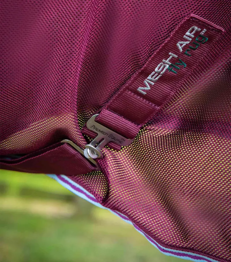 Combo Mesh Air Fly Rug With Surcingles Wine 5