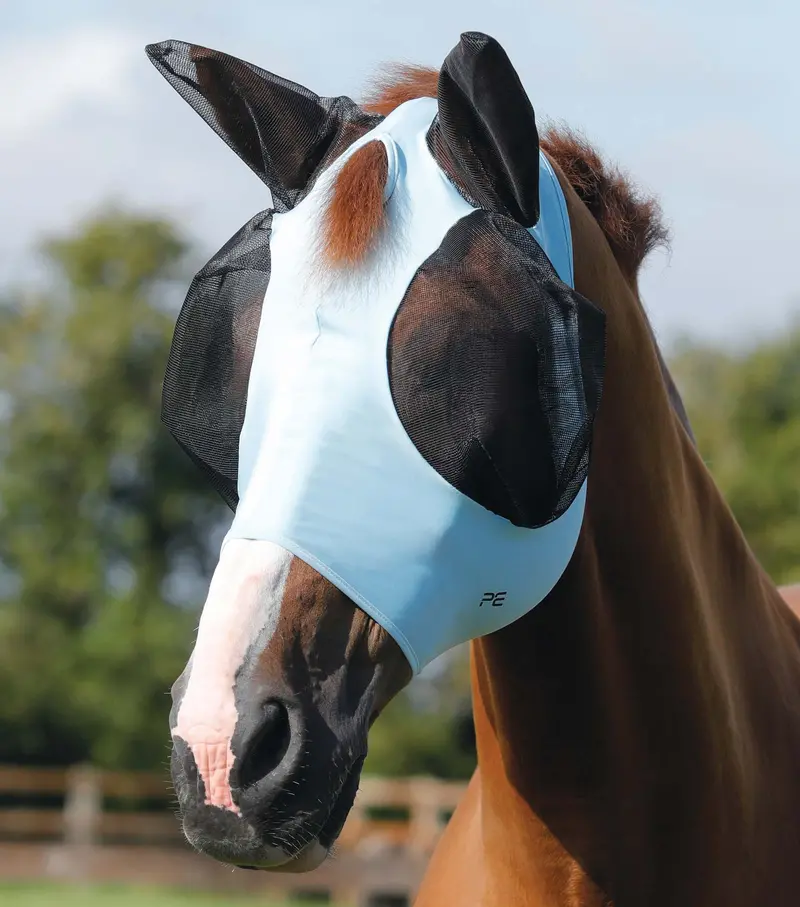 Comfort Tech Lycra Fly Mask Blue 1