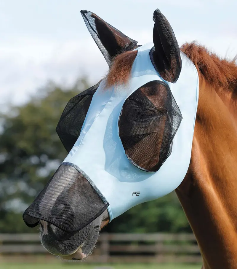 Comfort Tech Lycra Fly Mask Xtra Blue 1