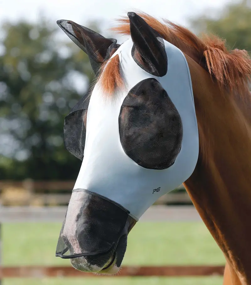 Comfort Tech Lycra Fly Mask Xtra Grey 1
