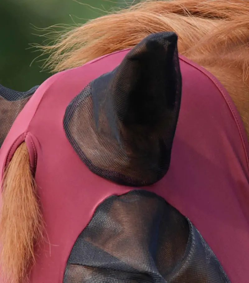 Comfort Tech Lycra Fly Mask Xtra Wine 2