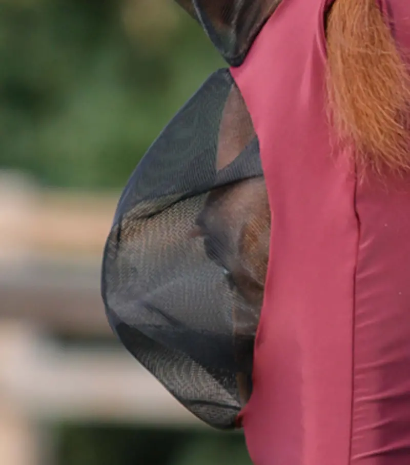 Comfort Tech Lycra Fly Mask Xtra Wine 3