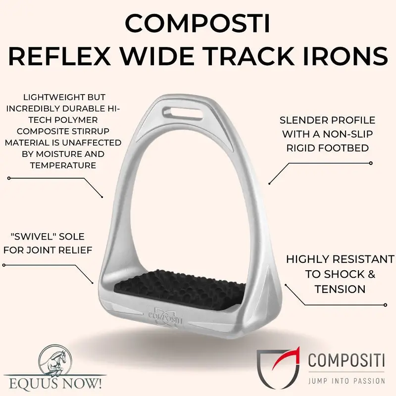 Composti Reflex Wide Track Tech Stirrup Irons 2
