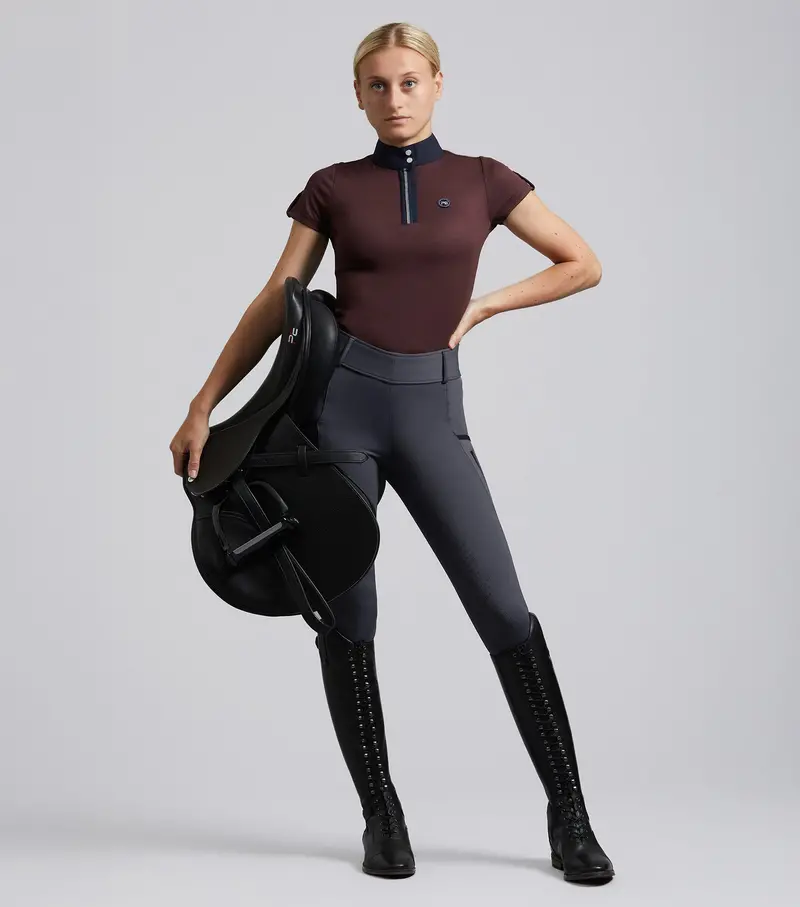 Concerto Ladies Riding Tights Dove Slate Grey 2