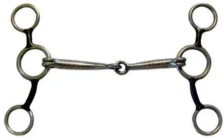 Coronet Jr Cow Horse Snaffle Bit With Short Gag Shanks 1
