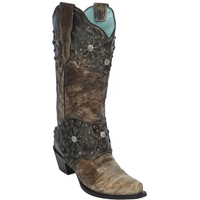 Corral Boots Ld Brown/Bronze Chunky Collar & Harness E1017 1
