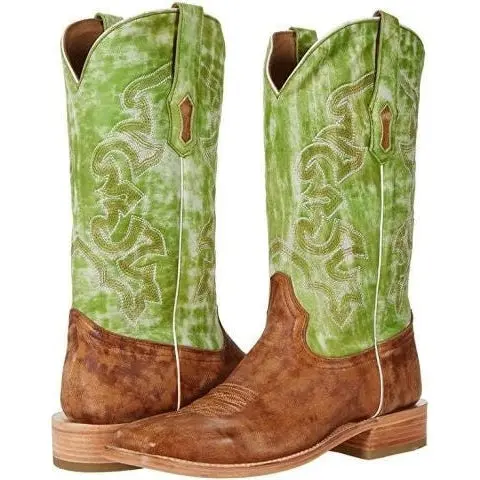 Corral Men's Sand And Green Cowboy Boot 1
