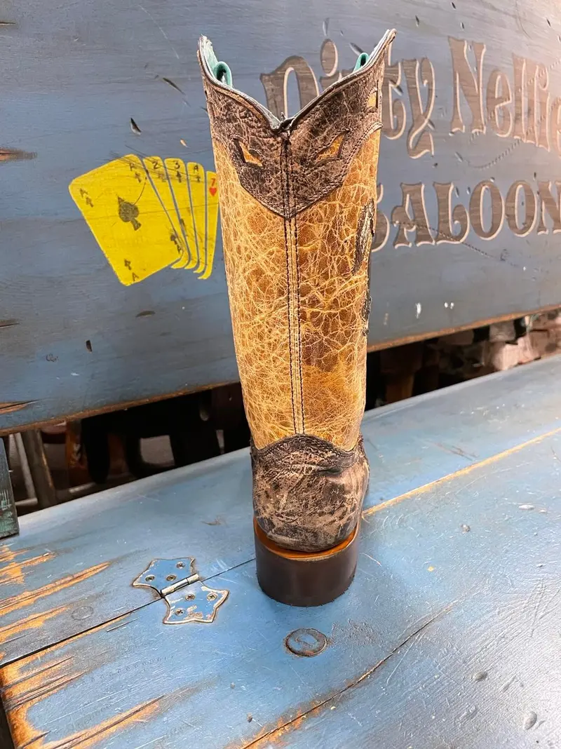Corral Women's Brown Bucking Bronc Cowboy Boot 4