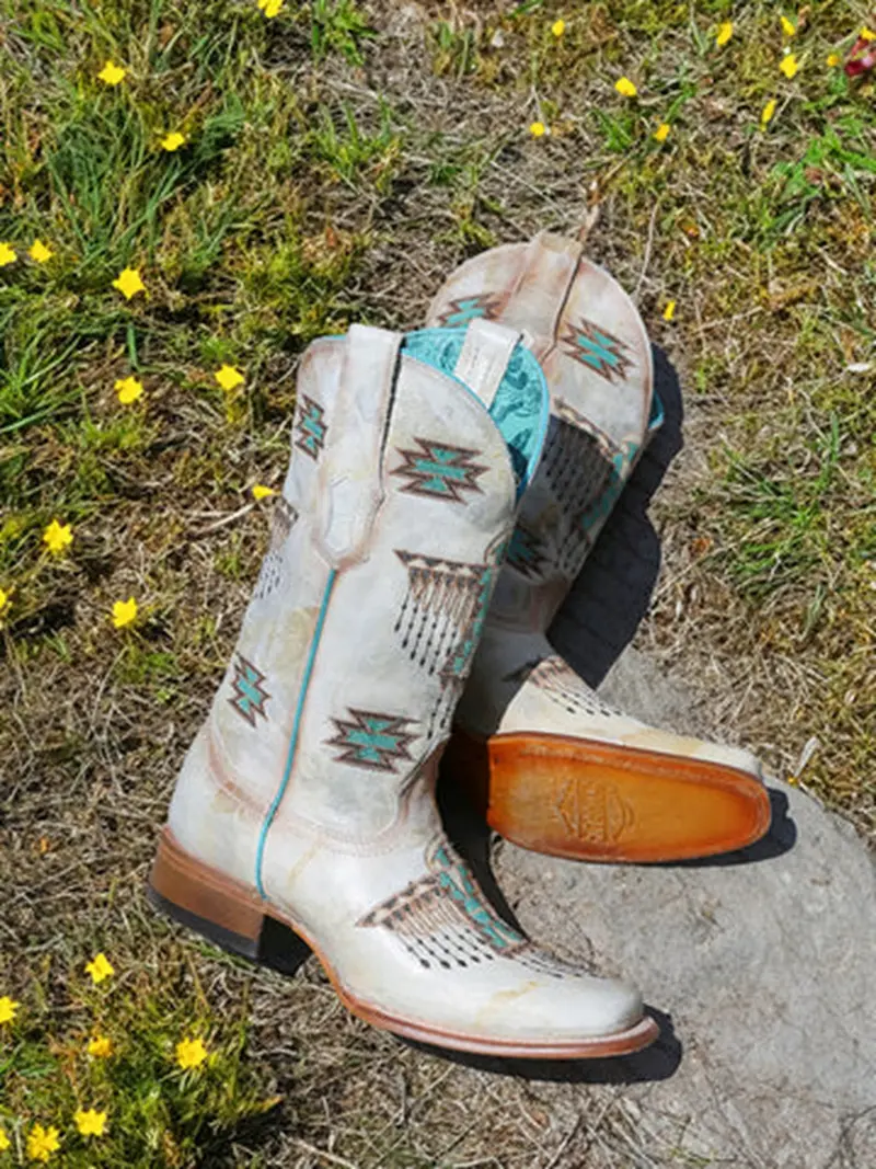 Corral Women's Woven Eagle Embroidered Cowboy Boot 1