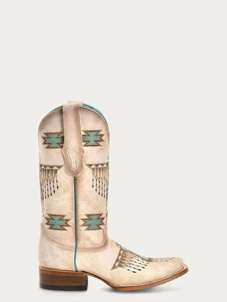 Corral Women's Woven Eagle Embroidered Cowboy Boot 3
