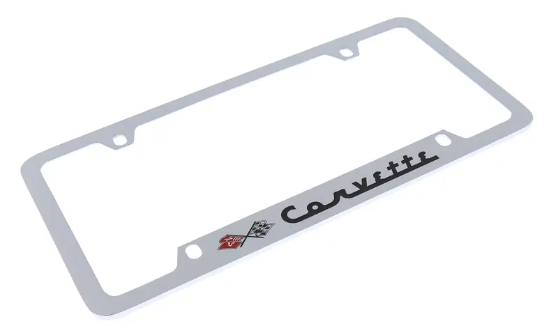 Corvette C1 License Plate Frame (Chrome) 2