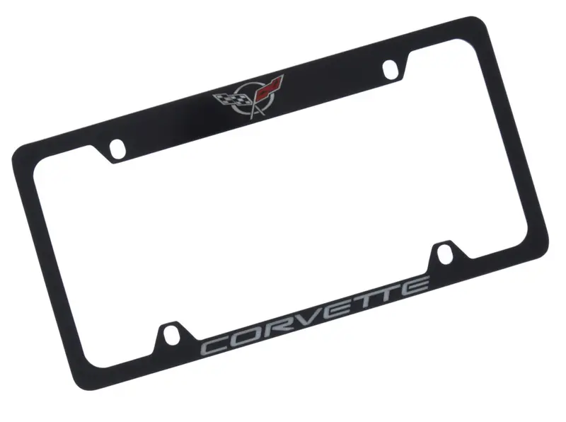 Corvette C5 License Plate Frame (Black) 1