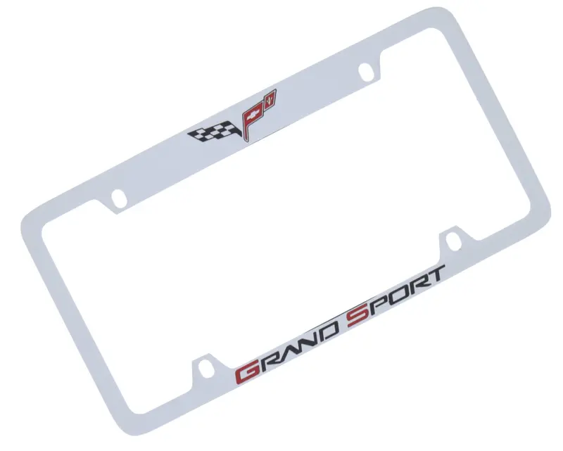 Corvette C6 License Plate Frame (Chrome) 1