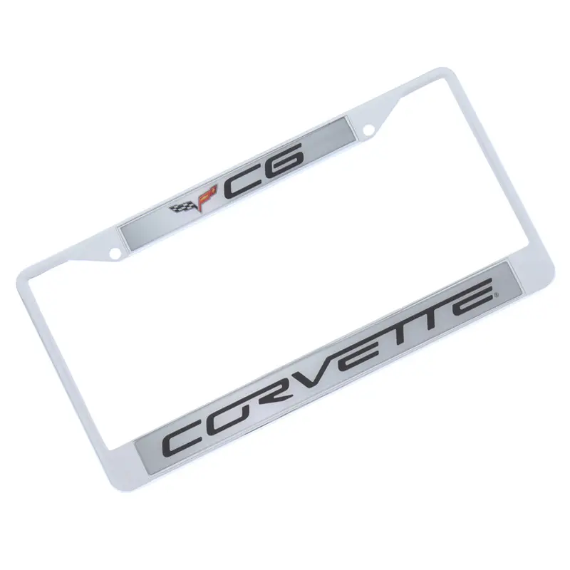 Corvette C6 License Plate Frame (Chrome) 1