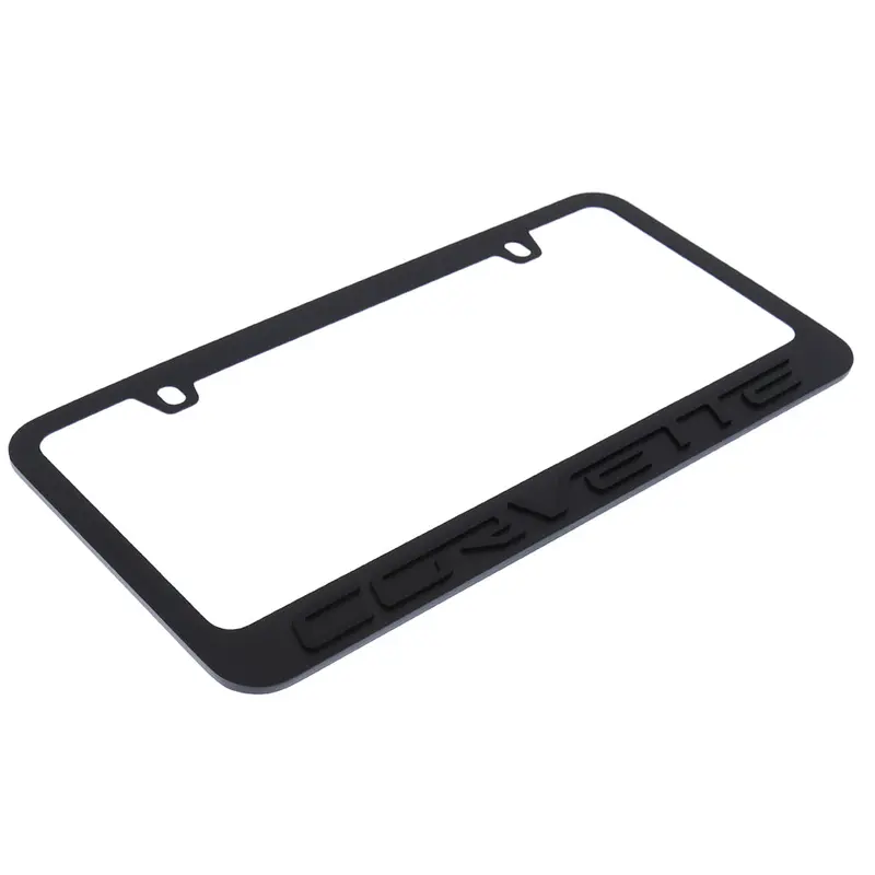 Corvette C6 License Plate Frame (Matte Black) 2